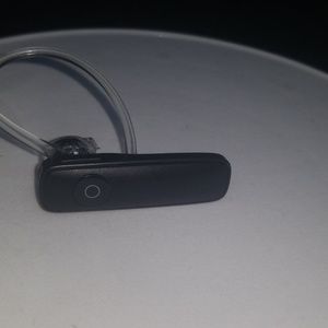 black bluetooth headset